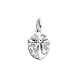 Silver Oval Gift Box Charm