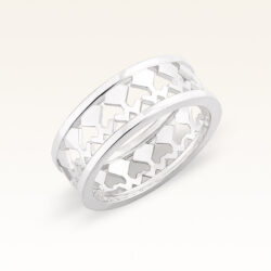 Silver Filigree Beawelry Eternity Gents Band Ring