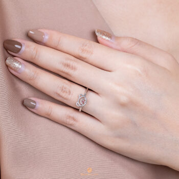 Silver January Birthstone Garnet Color CZ Beawelry Ring