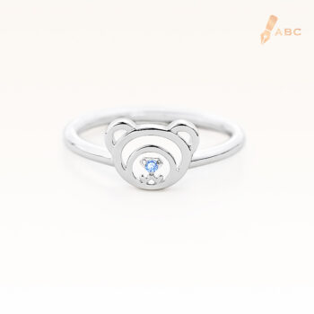 Silver December Birthstone Blue Topaz Color CZ Beawelry Ring