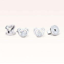 Silver CZ Beawelry Stud Earrings