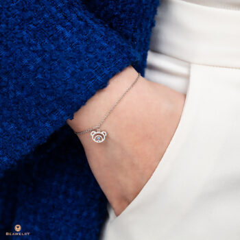 Silver December Birthstone Blue Topaz Color CZ Beawelry Bracelet