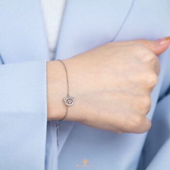 Silver June Birthstone Light Amethyst Color CZ Beawelry Bracelet