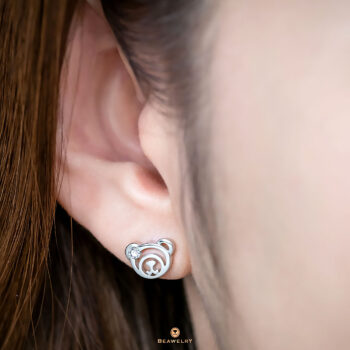 Silver June Birthstone Light Amethyst Color CZ Beawelry Earrings