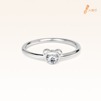 Silver Beawelry Bear Ring